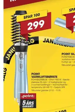 Punkt1 Point varmluftsbørste tilbud