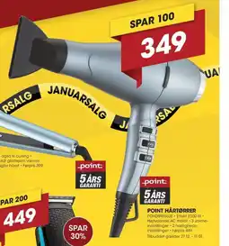 Punkt1 Point hårtørrer tilbud