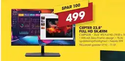 Punkt1 Cepter 23,8" full hd skærm tilbud