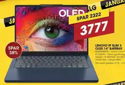 Punkt1 Lenovo ip slim 3 oled 14" bærbar tilbud
