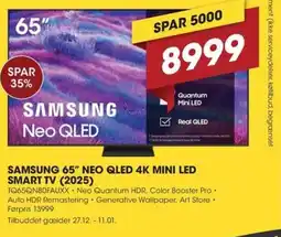 Punkt1 Samsung 65" neo qled 4k mini led smart tv (2025) tilbud