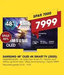 Punkt1 Samsung 48" oled 4k smart tv (2025) tilbud