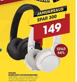 Punkt1 Philips bluetooth hovedtelefoner tilbud