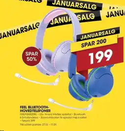 Punkt1 Feel bluetooth- hovedtelefoner tilbud