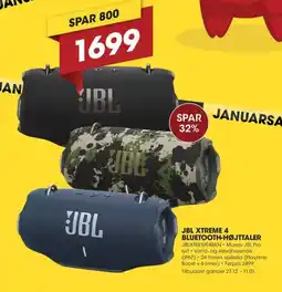Punkt1 Jbl xtreme 4 bluetooth-højttaler tilbud