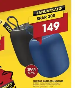 Punkt1 Senz pod bluetooth-højtaler tilbud