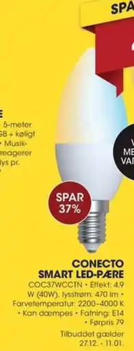 Punkt1 Conecto smart led-pære tilbud