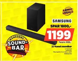 Power Samsung 2.1-kanal soundbar tilbud