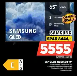 Power SAMSUNG 65" QLED 4K Smart TV tilbud