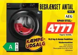Power Aeg & damp-funktion Vaskemaskine tilbud