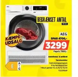 Power AEG AutoSense & antikrol Tørretumbler tilbud