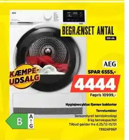 Power Hygiejnecyklus fjerner bakterier Tørretumbler tilbud