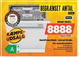 Power Miele quickpower wash - rent på 58 min. int. opvaskemaskine tilbud