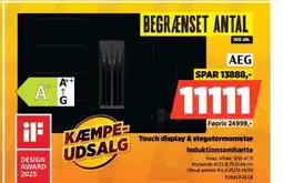 Power Touch display & stegetermometer Induktionsemhætte tilbud