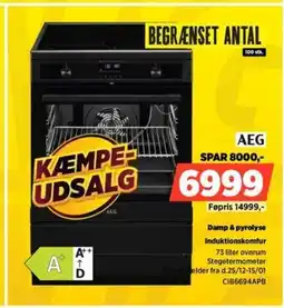 Power Aeg damp & pyrolyse induktionskomfur tilbud