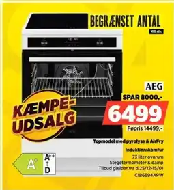 Power Topmodel med pyrolyse & AirFry Induktionskomfur tilbud