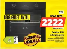 Power Beko pyrolyse & 3d indbygningsovn tilbud
