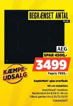 Power AEG SaphirMatt'-glas overflade tilbud