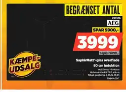 Power SaphirMatt'-glas overflade induktion tilbud