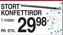 ABC Lavpris STORT KONFETTIRØR tilbud