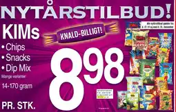 ABC Lavpris KIMs chips, snacks og dip mix tilbud