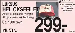 ABC Lavpris Luksus hel oksefilet tilbud