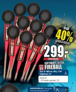 Thansen Fireball - 10 stk. tilbud