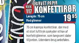 Thansen KONFETTIRØR FARVET tilbud