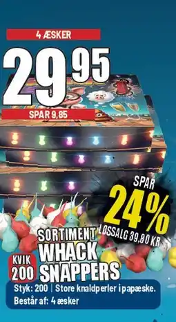 Thansen SORTIMENT WHACK 200 SNAPPERS tilbud