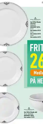 Imerco Sort Riflet Blonde tallerken tilbud