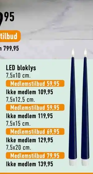 LED bloklys, Medlemspris
