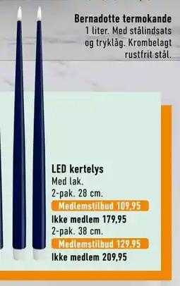 Imerco LED kertelys, Medlemspris tilbud