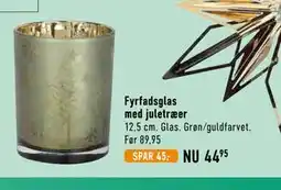 Imerco Fyrfadsglas med juletræer tilbud