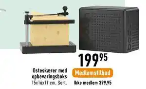 Osteskærer med opbevaringsboks