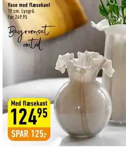 Imerco Vase med flæsekant tilbud