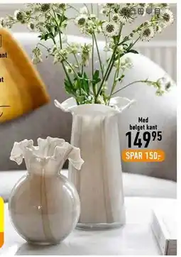 Imerco Vase med bølget kant tilbud