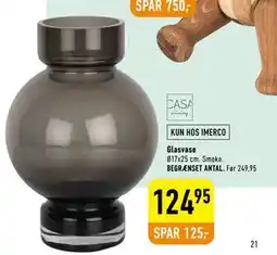 Imerco Glasvase tilbud