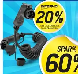 Thansen 20% ALLE LADEKABLER TIL EL-BIL FRA INFERNO tilbud