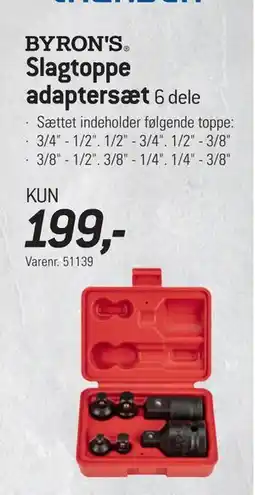 Thansen Slagtoppe adaptersæt tilbud