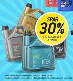 Thansen SPAR 30% PÅ IQ-X MOTOROLIE TIL DIN BIL tilbud