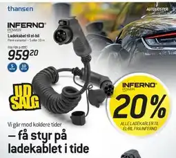 Thansen Ladekabel til el-bil tilbud