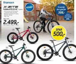 Thansen Fatbike MTB 20-26 tilbud