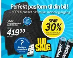 Thansen SPAR 30% PÅ ALLE FORMSTØBTE GUMMIBUNDMÅTTER tilbud