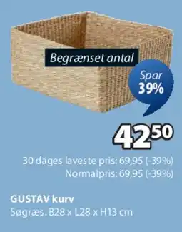 JYSK GUSTAV kurv tilbud