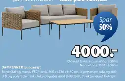 JYSK DAFNENNER loungesæt tilbud