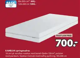 JYSK KAMELVA springmadras tilbud
