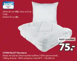 JYSK STORFJELLET fiberdyne tilbud