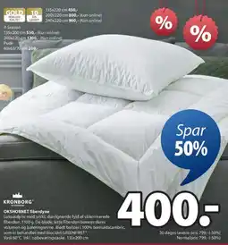 JYSK KRONBORG OKSØRHNET fiberdyne tilbud