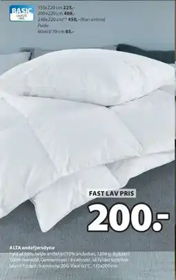 JYSK ALTA andefjerdyne tilbud