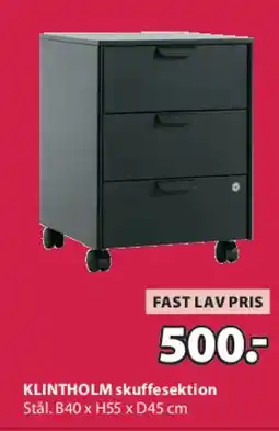 JYSK KLINTHOLM skuffekiste tilbud
